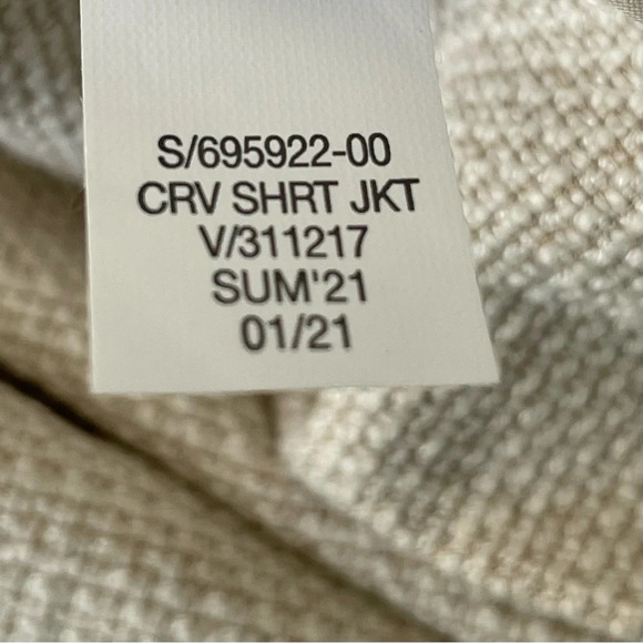 Banana Republic Canvas Shirt Jacket shacket cream 29819 - Picture 16 of 16